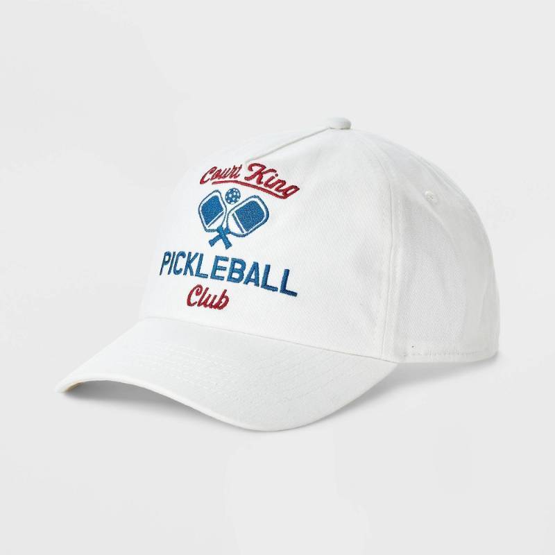 lot 2113 image: Mens Court King Pickleball Baseball Hat - Goodfellow & Co�� White - Retail $15