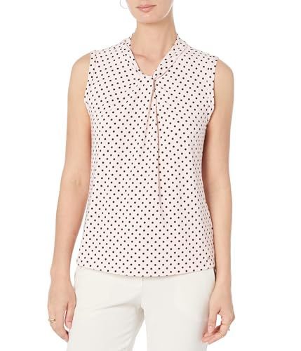 lot 2144 image: Tommy Hilfiger Dot Knot Blouse BallerinaMidnight XS - Retail $25
