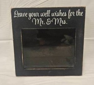 lot 101 image: Wedding Wishes Card Box with Glass Front&nbsp