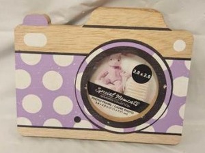 lot 151 image: Special Moments Camera-Shaped Wooden Photo Frame