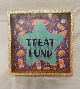 lot 154 image: Treat Fund Coin Bank Shadow Box