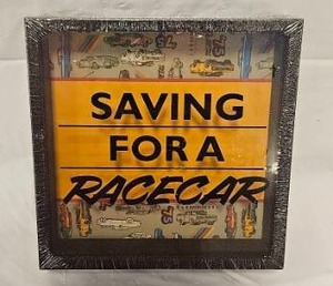 lot 155 image: Saving For A Racecar Framed Coin Bank&nbsp