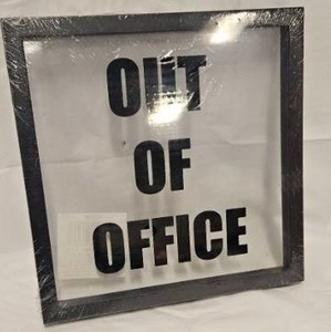 lot 161 image: Out of Office Framed Decorative Sign