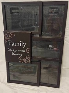 lot 165 image: Family Lifes Greatest Blessing Collage Photo Frame