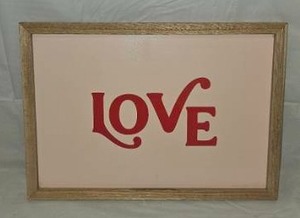 lot 176 image: Framed LOVE Wall Sign&nbsp