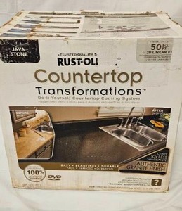 lot 202 image: Rust-Oleum Countertop Transformations Kit - Java Stone - Retail $280