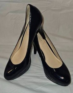 lot 206 image: Nickels Patent Leather Platform Pump Heels&nbsp
