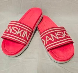 lot 218 image: Danskin Womens Logo Slide Sandals Pink Size 9&nbsp