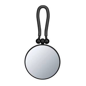 lot 1016 image: Conair Perfect Position 2-Sided Round Mirror - 1x5x Magnification - HandheldHangStand - Black - Retail $36