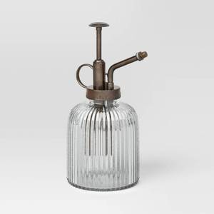 lot 1061 image: Set of 2 - IndoorOutdoor Glass Plant Mister With Plastic Pump - Threshold - Retail $20
