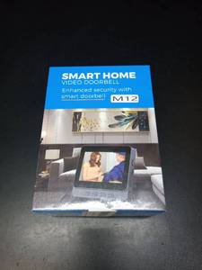 lot 1066 image: Smart Home Video Doorbell M12 Wireless Kit - Retail $45