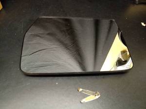lot 1072 image: Passenger Right Side Heated Mirror Glass Compatible with 2004-2014 Ford F150 - Side Rearview Convex Mirror wbacking Holder - Replace 4L3Z-17K707-DA - Retail $0