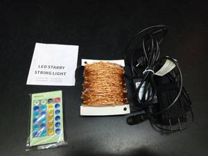 lot 1084 image: Moobibear LED Starry String Lights with Remote Control - Retail $15
