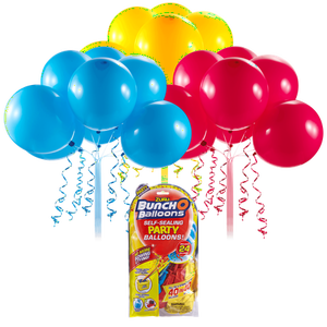 lot 1090 image: Bunch O Balloons 24 ct Self Sealing Party Balloons Refill Pack by ZURU - Retail $41