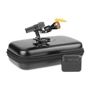 lot 1125 image: OUBO Clip-on Type 5W LED Headlight Magnetic Chuck Design Adjustable Brightness Headlamp with Extra Batteries for Loupe - Retail $76