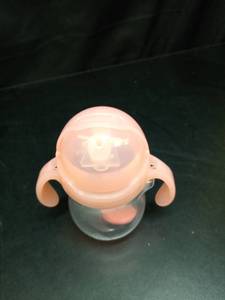 lot 1154 image: Baby Toddler Sippy Cup with Straw Lid and Dual Handles - Retail $13