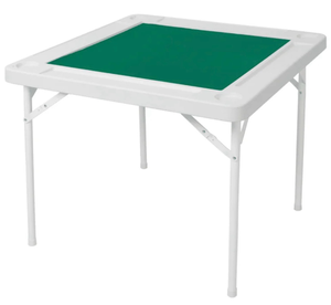 lot 3092 image: Green Felt Folding Card Table with Cup Holders (stock photo not exact) - Retail $100