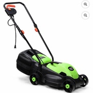 Yardi Yard 14" 1200W Corded Electric Push Walk-Behind Mower, Ergonomic Handle, Compact Design - Retail: $140