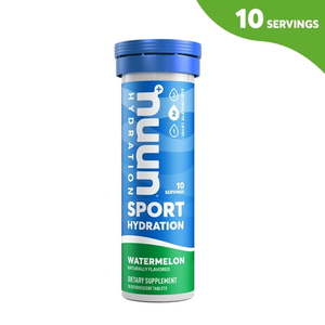 lot 4001 image: nuun Hydration Sport Drink Vegan Tabs - Watermelon - 10ct Sports Performance Supplement - Retail $54