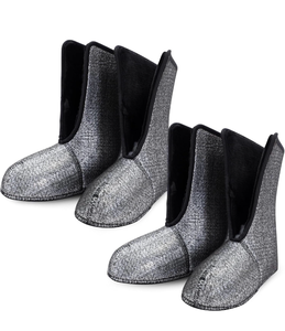 lot 4010 image: 2 Pairs Men Waterproof Duck Hunting Boot Liners 11.4 x 4.5 x 10 Warm Boot Socks with Aluminum Film Waterproof Boots Liners for Outdoor Winter Duck Hunting(Mens 10) - Retail $27