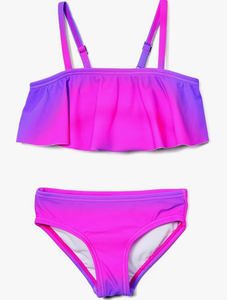 lot 4074 image: Kanu Surf Girls Karlie Flounce Bikini Beach Sport 2 Piece Swimsuit, Size 5 - Retail $21