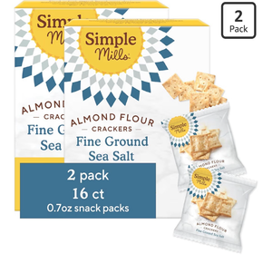 lot 4098 image: Simple Mills Almond Flour Crackers Fine Ground Sea Salt 2-Pack - Retail $18