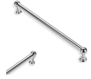 lot 4141 image: 10 Pack 8 Inch Polished Chrome Cabinet Drawer Pulls - Retail $18
