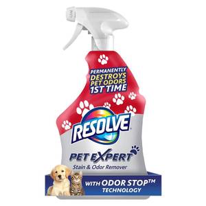 lot 4153 image: Resolve Pet Expert Stain and Odor Remover, Carpet Cleaner, Pet Stain and Odor Remover, Carpet & Upholstery Cleaner - Removes Stains and Odors, 22 oz - Retail $14