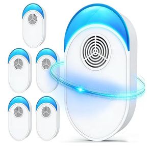 lot 4170 image: 2026 Upgraded Ultrasonic Repeller 6 Packs, Indoor Ultrasonic Repellent for Roach, Rodent, Mouse, Bugs, Ant, Mosquito, Mice, Spider, Electronic Plug in Pest Control - Retail $28