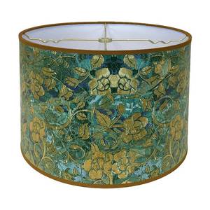 lot 4188 image: Royal Designs, Inc. Trendy Decorative Handmade Lamp Shade, Made in USA, 12in, HBC-8071-12, Golden Poppy - Retail $78