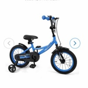 lot 1330 image: Costway Kids Blue Bicycle with removable Training Wheels - Retail $65