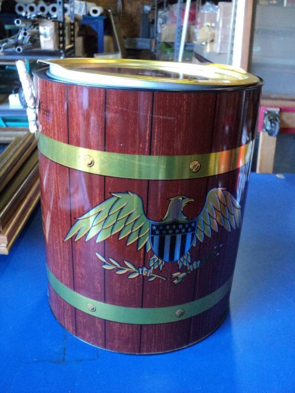 lot 4308 image: Vintage (NOS) Drum Cooler with Rope handle, Prestige Products