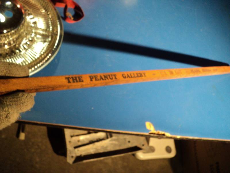 lot 4330 image: Square yard Stick  The Peanut Gallery Plains Georgia, The home of President Jimmy Carter