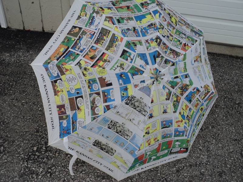 lot 4394 image: Kansas City Star Cartoon Umbrella