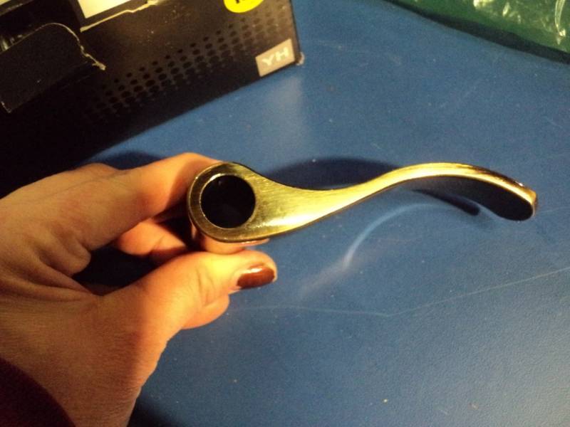 lot 4431 image: (1) Assa Abloy Nottingham Interior Privacy Lever 2-38 RC, antique bronze color