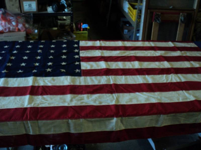 lot 4526 image: (1) 48 star American Flag 66 x 42