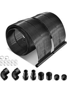 lot 3526 image: Goplus 2.5FT x 10FT 20FT Solar Pool Heater for Above Ground Pool Inground Pools, Swimming Pool Solar Panel Heating System, Weatherproof Pool Warmer (2.5FT x 20FT) - Retail $150