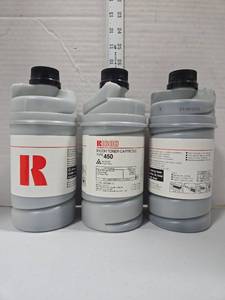 lot 506 image: (3) Ricoh Type 450 Black Toner Cartridges - Retail $0