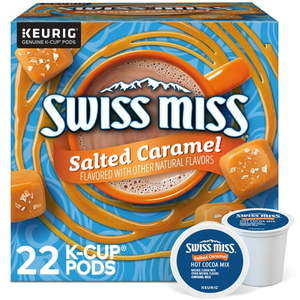 lot 533 image: Swiss Miss Salted Caramel Hot Cocoa  K-Cup Pods  22 Count Retail $22