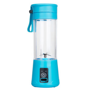 lot 539 image: Mind Reader Handheld  Rechargeable Personal Juicer  USB-Powered  Portable Blender  Blue NEW Retail $19