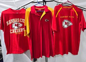 lot 571 image: KC Chiefs Shirts Mens Size LG