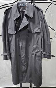 lot 574 image: Mens Towncraft Trench Overcoat Raincoat Lined-Removable, Gray All Weather Size 46 REG