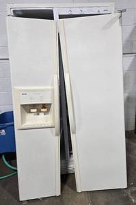 lot 575 image: Disassembled for Removal- Kenmore Side By Side Fridg with Ice Maker  -
