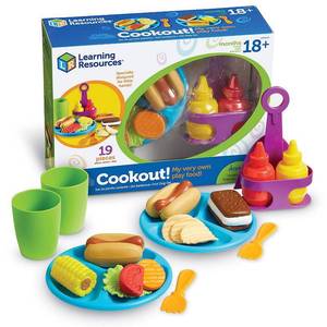 lot 590 image: Learning Resources New Sprouts Cookout  Play Food  Ages 4 - Retail $69