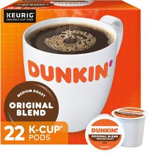 lot 672 image: Dunkin Donuts - Dunkin Original Blend, 22ct - Retail $32