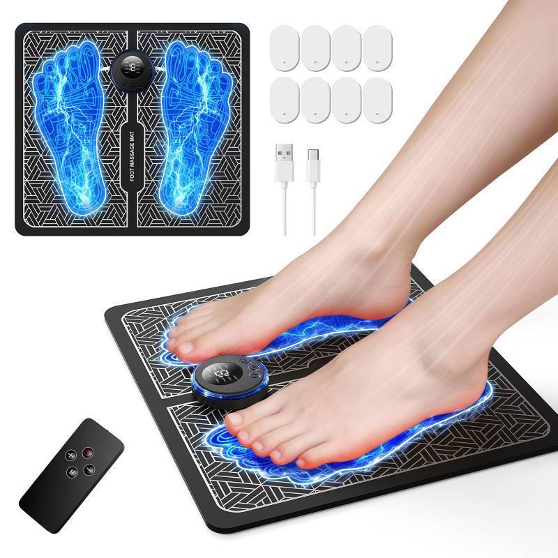 lot 72642 image: Transcutaneous Electronic Nerve Stimulator and Powered Muscle Stimulation for Pain Relief, EMS Foot Massager - Retail $40
