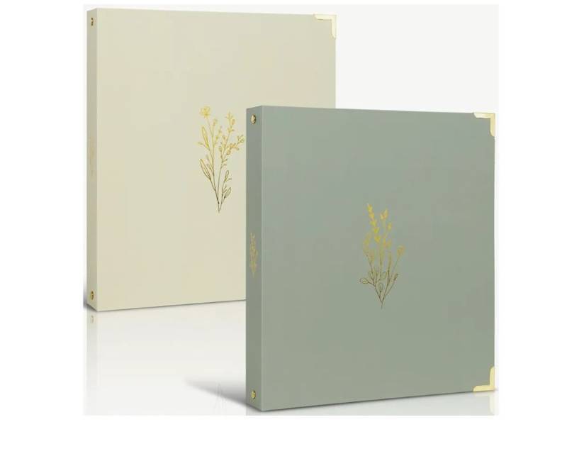 lot 72671 image: 3 Ring Binder Set of 2 - Sturdy 1 Inch Binder Fits Letter Sized Paper - A Cute Holder for Women or Men with Pocket Easily Organizes Your Paperwork for School, Office or Work - Retail $8