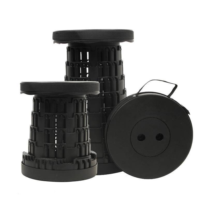lot 37538 image: Collapsible Stool Chair, Folding Stool, Lightweight, Sturdy, Adjustable, Portable, Foldable Seat Stools for Outdoor Camping Fishing Hiking BBQ - Retail $17