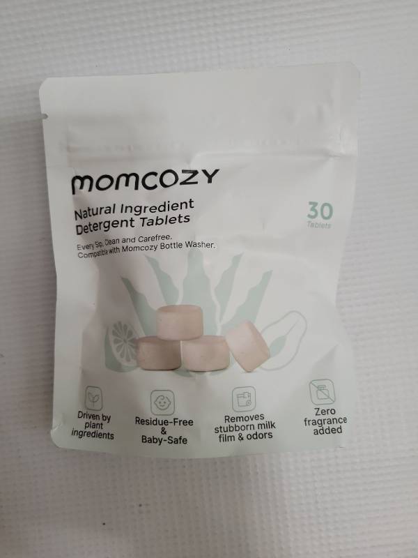 lot 57947 image: Momcozy Official Detergent Tablets for Momcozy Baby Bottle Washers, 30 Tablets - Retail $9