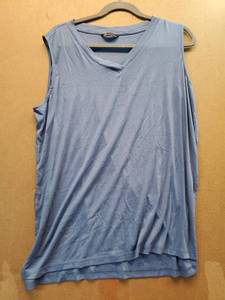 lot 27693 image: Blue V-Neck Sleeveless Top L - Retail $8